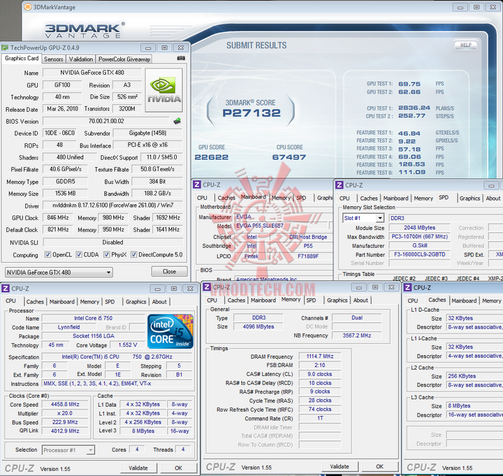 vantage oc Gigabyte GTX480 Super Overclock Edition