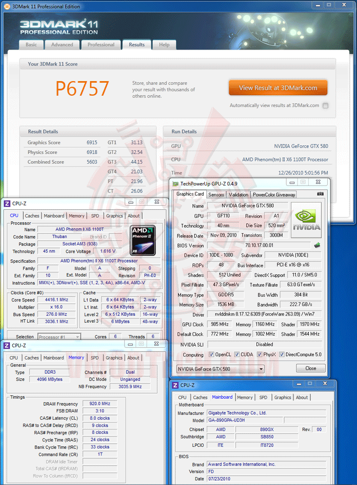 11nv AMD Phenom II X6 1100T Black Edition Overclocking Review