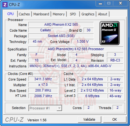 cd1 AMD Phenom II X2 565 Black Edition Unlock Core & Overclocking Review