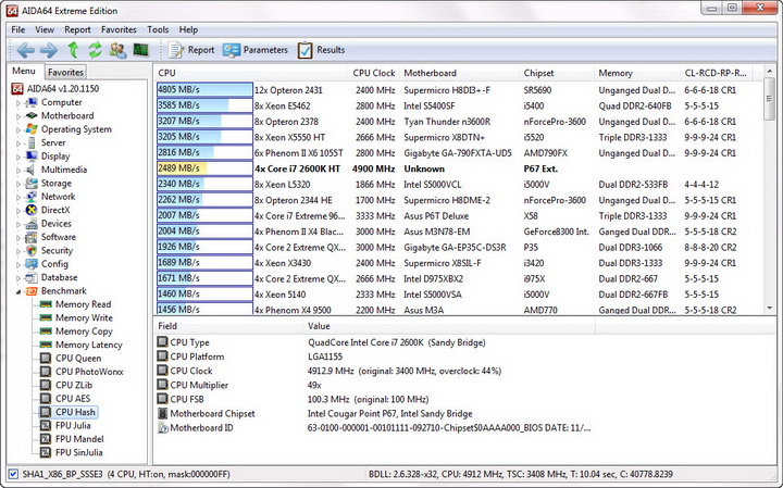 hash resize Sandy Bridge Core i7 2600K on MSI P67A GD65