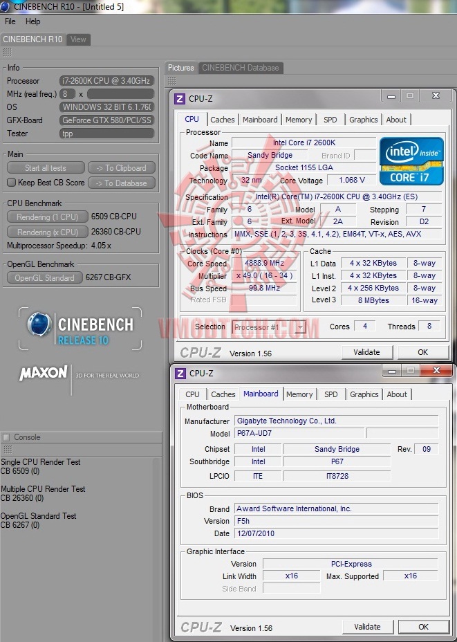 cb r10 GIGABYTE P67A UD7 Motherboard Review