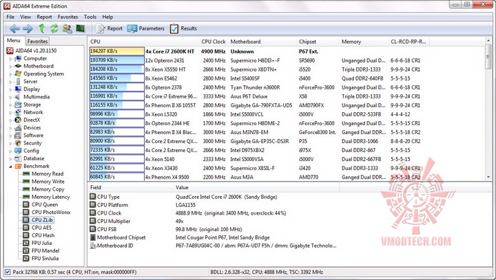 cpu zlib resize GIGABYTE P67A UD7 Motherboard Review