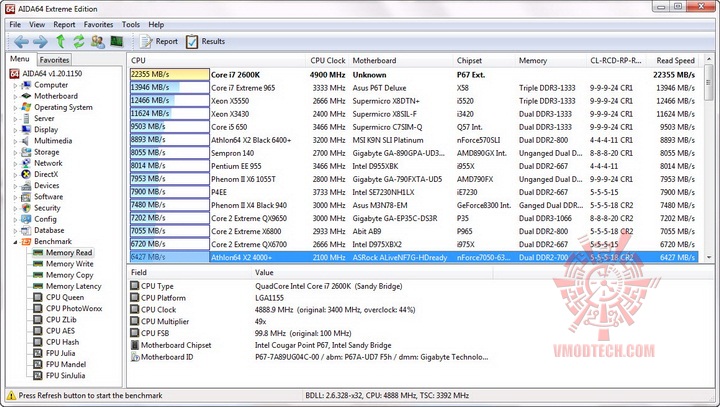 memread resize GIGABYTE P67A UD7 Motherboard Review
