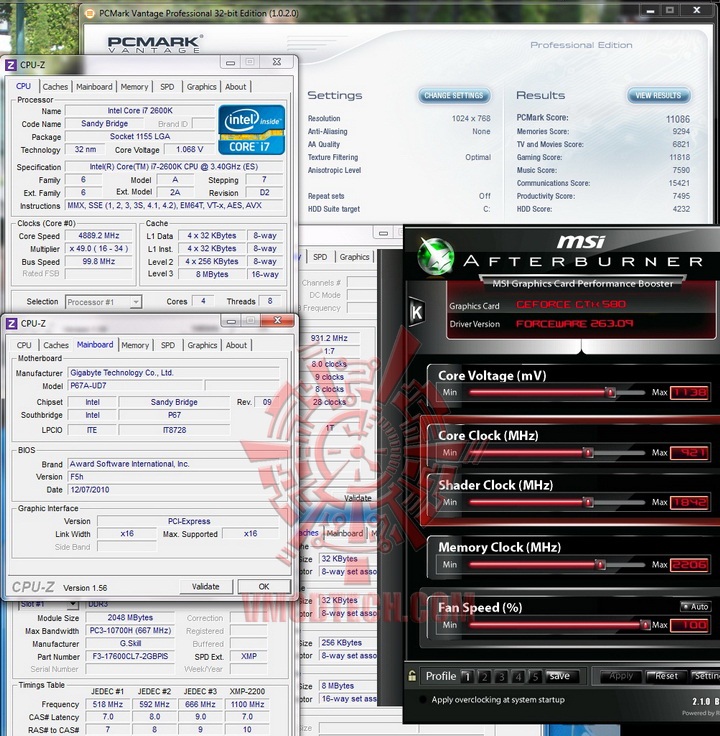 pcmarkvantage oc GIGABYTE P67A UD7 Motherboard Review