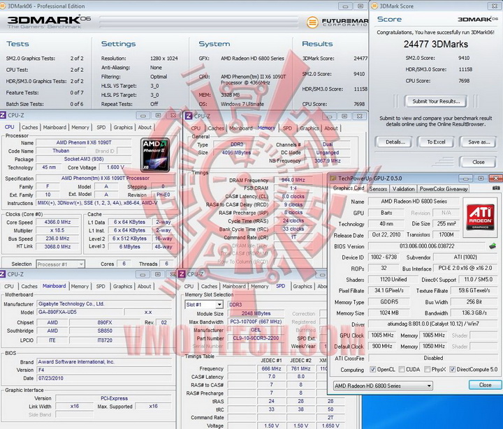 06 1065 1065 GIGABYTE Radeon HD6870 1GB DDR5 Review