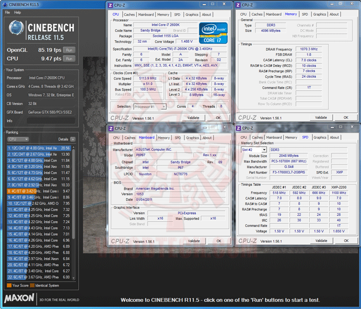 c11 ASUS P8P67 Motherboard Review