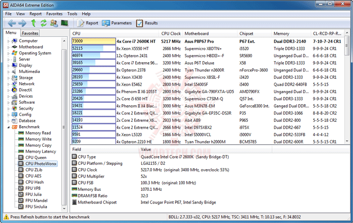 e3 Core i7 2600K @ 5,217MHz Rock Stable with ASUS P8P67 PRO