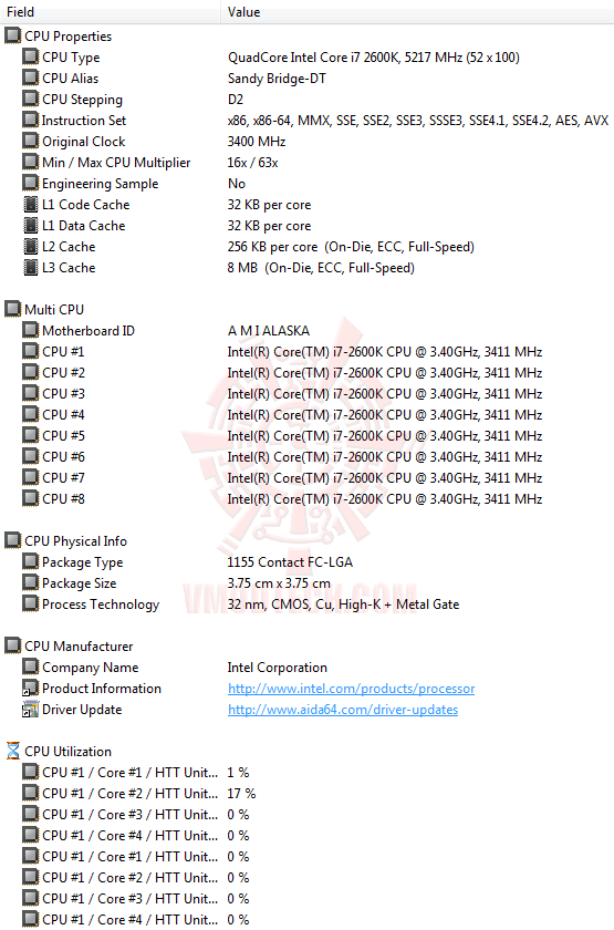 ed1 Core i7 2600K @ 5,217MHz Rock Stable with ASUS P8P67 PRO