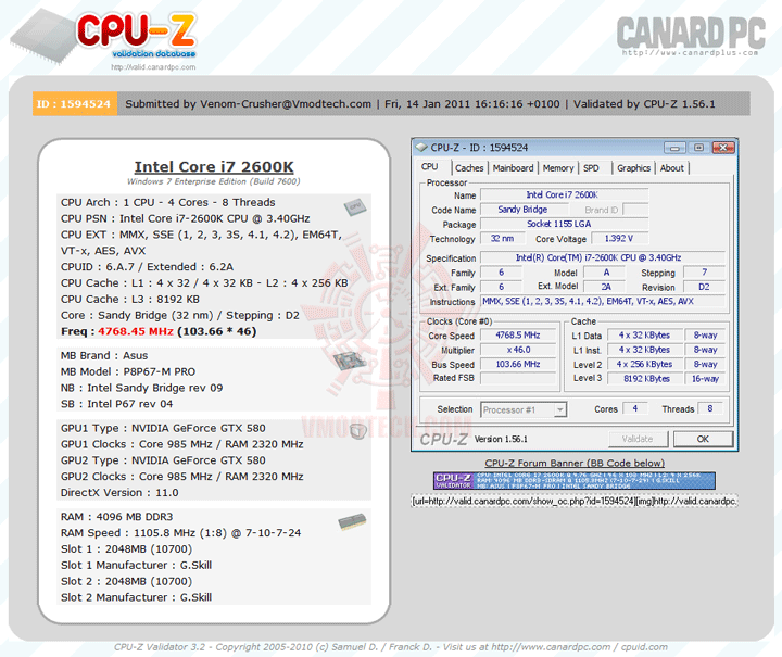 4768v ASUS P8P67 M PRO Micro ATX P67 Motherboard Review