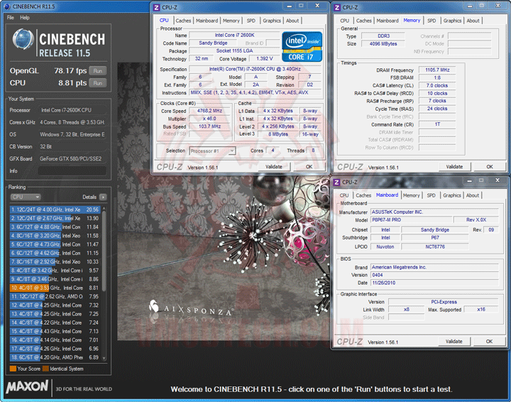 c11 ASUS P8P67 M PRO Micro ATX P67 Motherboard Review