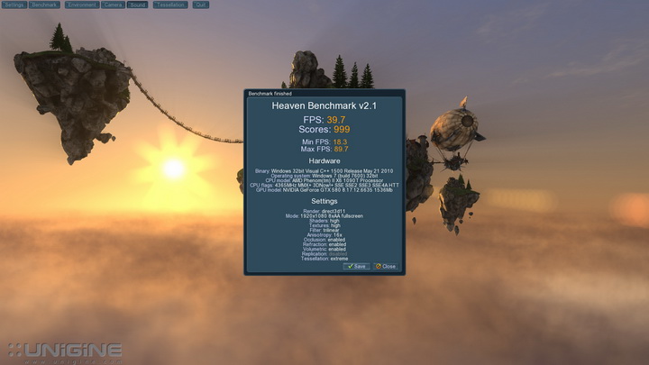 unigine 2011 01 15 22 47 46 43 Inno3D Geforce GTX580 1536MB DDR5 Review