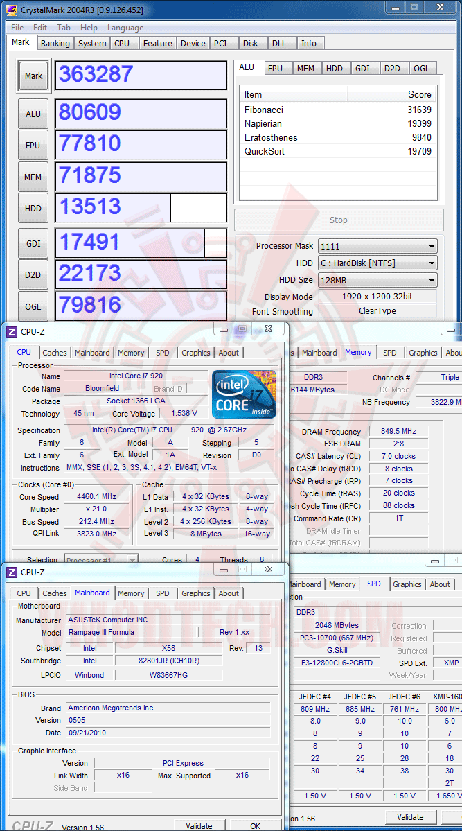 crystal ASUS RAMPAGE III FORMULA Motherboard Review