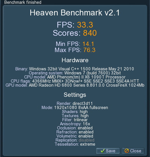 unigine 2011 01 20 21 10 48 74 AMD Radeon HD6870 Crossfire X Review