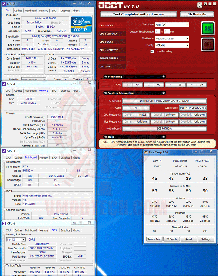 occt ECS P67H2 A Black Extreme Motherboard Review