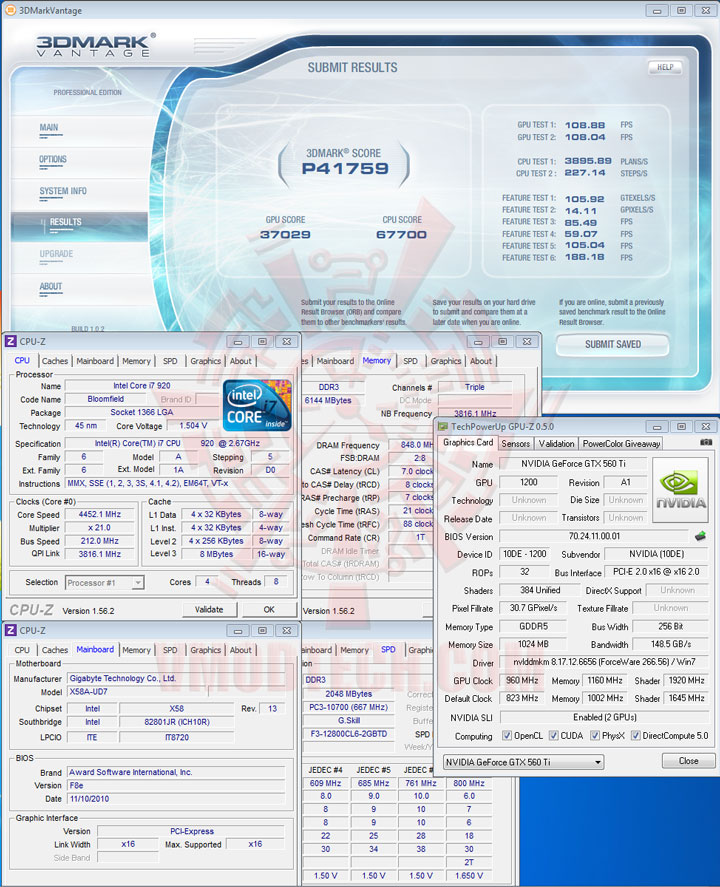 07p oc NVIDIA GeForce GTX 560 Ti 1GB GDDR5 SLI Review