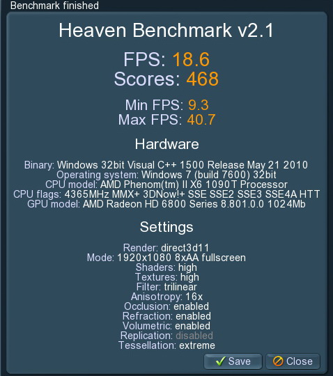 unigine 2011 01 24 22 34 06 42 AMD Radeon HD6870 Crossfire X Review