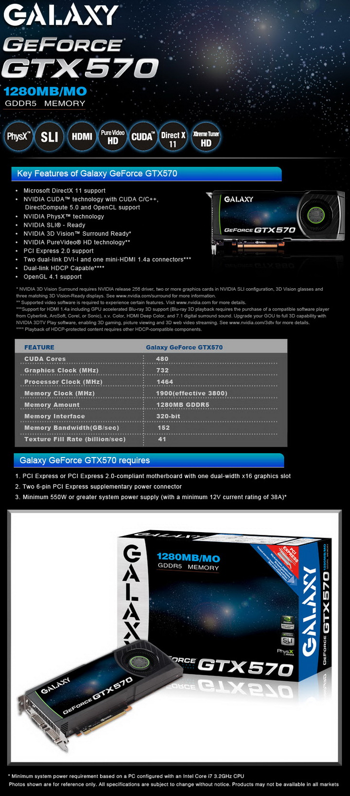 570 spec Galaxy Nvidia GeForce GTX 570 Review