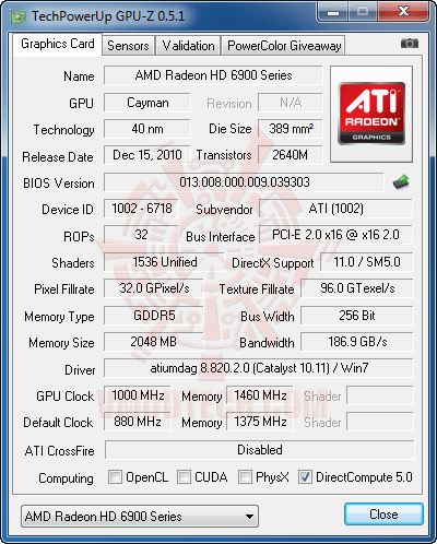 gz3 HIS AMD Radeon HD 6970 2GB GDDR5 Review