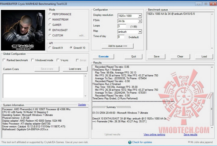 crysis2 crysis2 PowerColor Radeon HD6870 PCS+ 1GB DDR5 Review