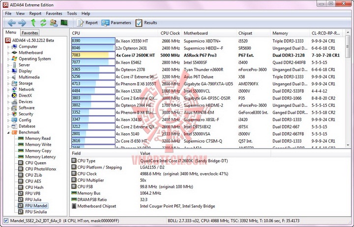 mandel resize ASRock P67 Pro 3 Motherboard Review