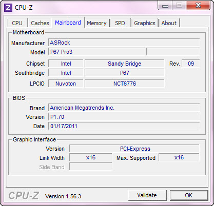 cpuz2 ASRock P67 Pro 3 Motherboard Review