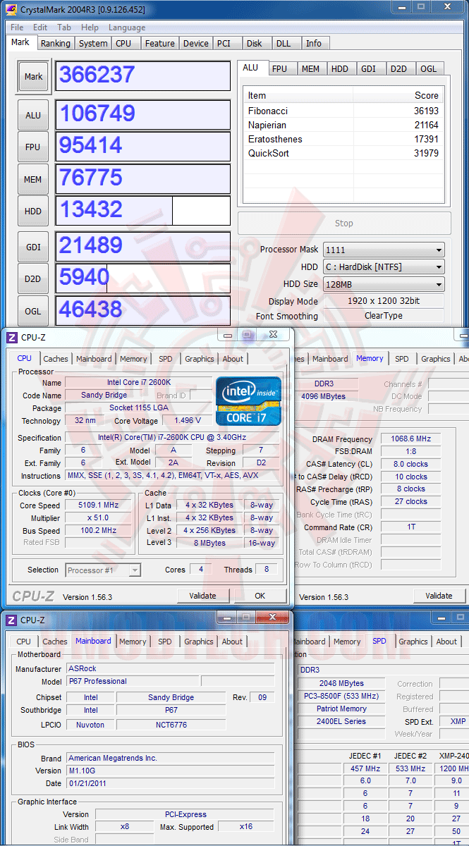 crystal 3 ASRock Fatal1ty P67 Professional Motherboard Review