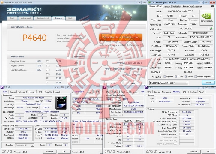 942 10832 PaLiT GeForce GTX 560 Ti Sonic 1024MB GDDR5