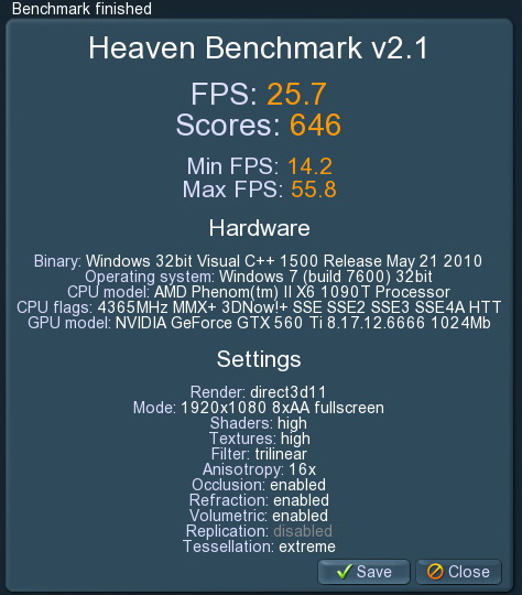 unigine 2011 02 09 20 27 52 10 PaLiT GeForce GTX 560 Ti Sonic 1024MB GDDR5