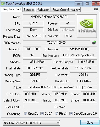 900 PaLiT GeForce GTX 560 Ti Sonic 1024MB GDDR5