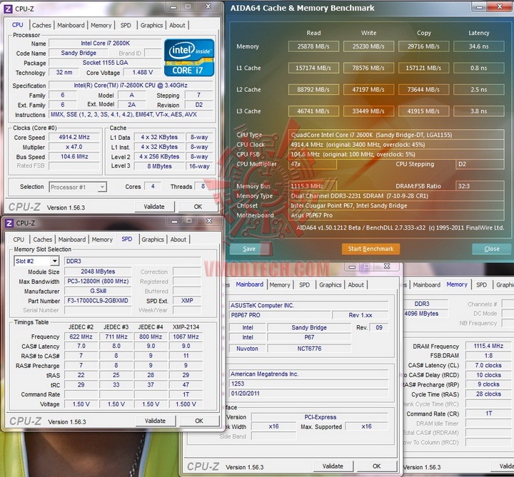 aida chche and mem G.Skill RipjawsX F3 17000CL9D 4GBXMD