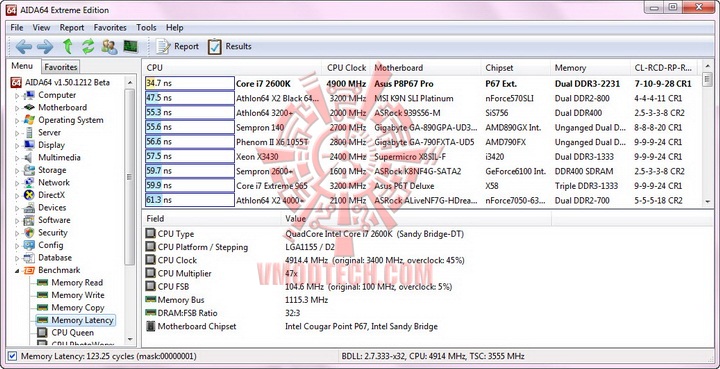 aida mem latency G.Skill RipjawsX F3 17000CL9D 4GBXMD