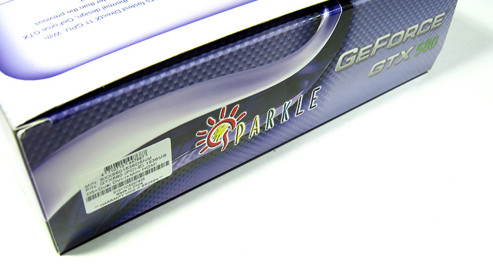 title introduction SPARKLE GeForce GTX580 : Review