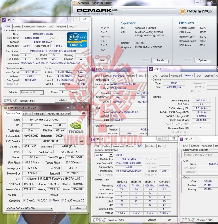 pcmark 05 703x720 ASUS P8P67 DELUXE Motherboard