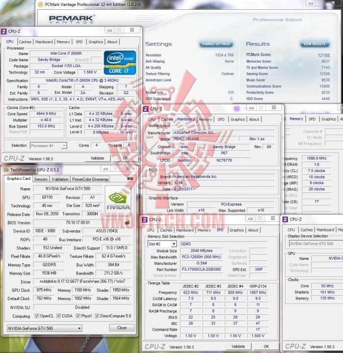 pcmark vantage 699x720 ASUS P8P67 DELUXE Motherboard