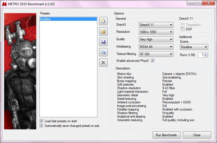 metro setting 720x476 ASUS GTX580 Voltage Tweak