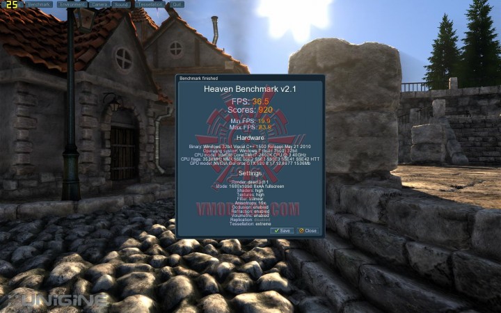 unigine 21 720x450 ASUS GTX580 Voltage Tweak