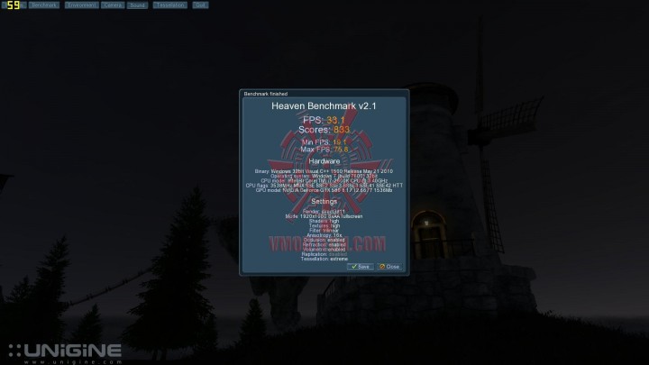 unigine 21 hd 720x405 ASUS GTX580 Voltage Tweak