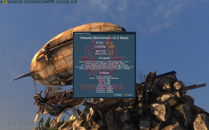 unigine 25 720x450 ASUS GTX580 Voltage Tweak