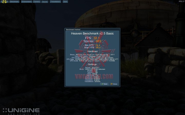 unigine 252 720x450 ASUS GTX580 Voltage Tweak