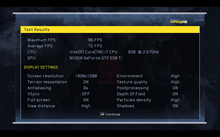 hawx2 dx11 b PaLiT NVIDIA GeForce GTX 550 Ti Sonic 1GB GDDR5 Debut Review