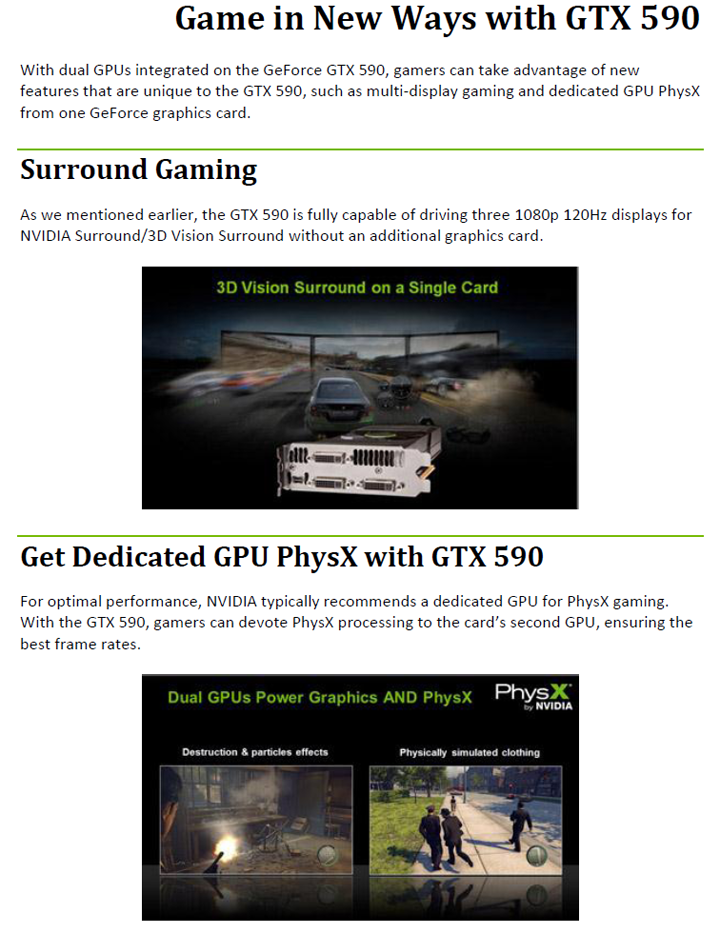 5 NVIDIA GeForce GTX 590 3GB GDDR5 Debut Review