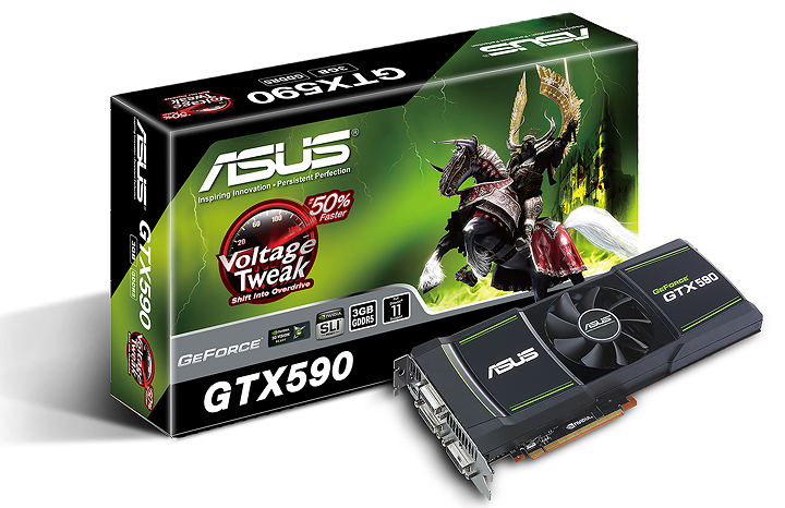 asus gtx590 NVIDIA GeForce GTX 590 3GB GDDR5 Debut Review