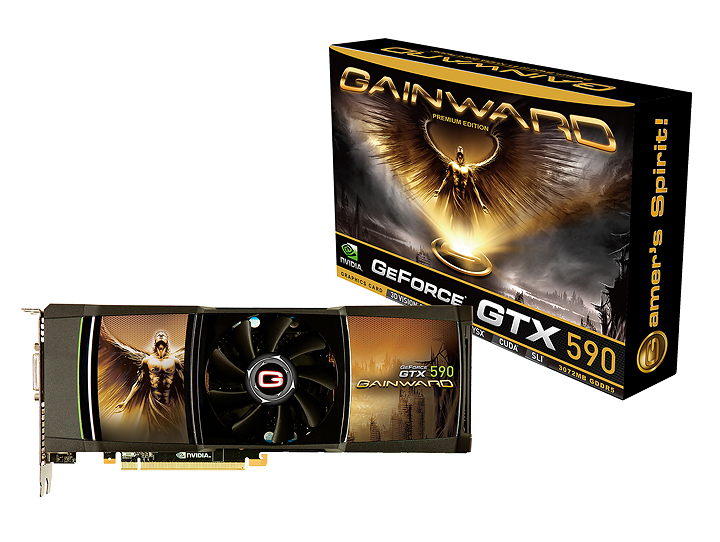 gainward gw2111 gtx590 NVIDIA GeForce GTX 590 3GB GDDR5 Debut Review