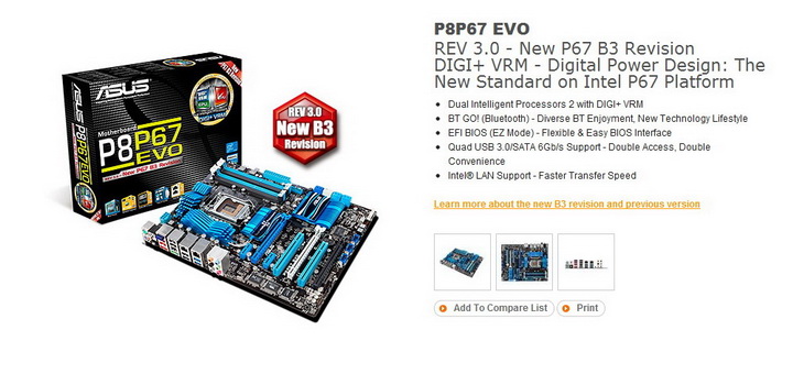 17 ASUS P8P67 EVO Motherboard Review