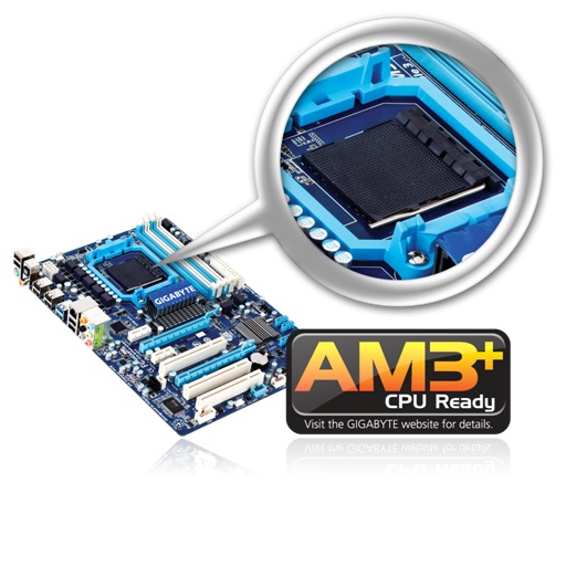 am3 GIGABYTE First to Market with AM3+ Black Socket Motherboards