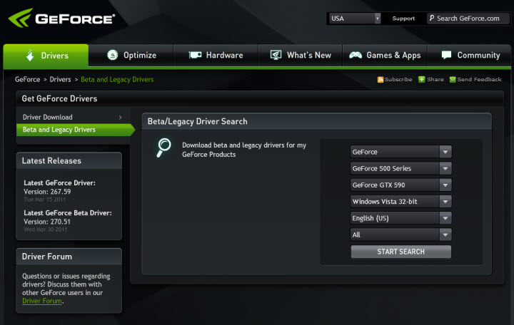 nvidia 270 NVIDIA Release 270 beta driver for GeForce