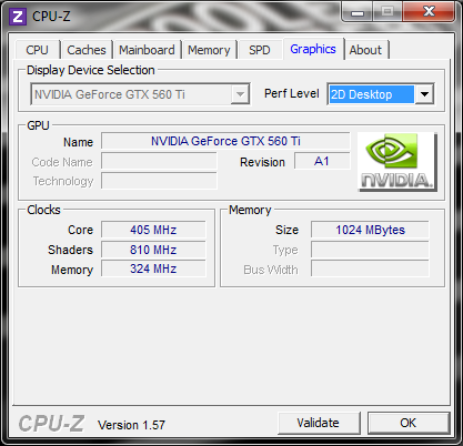 info cpuz vga 2d Asus GTX560 Ti DirectCUII TOP : Review