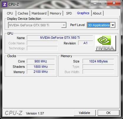 info cpuz vga 3d Asus GTX560 Ti DirectCUII TOP : Review