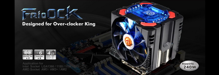 1 Thermaltake Frio OCK : Heatpipe Roundup PartsII Review