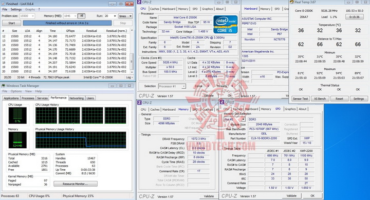 linx5026ghz 1 Thermaltake Frio OCK : Heatpipe Roundup PartsII Review